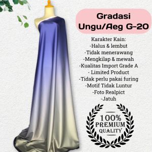 Kain ArmanySilk Motif Gradasi warna harga setengah meter
