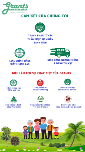 Kem đánh răng trắng răng thảo dược Grants 110g - Đánh bật mảng bám hết ố vàng giúp răng trắng sáng
