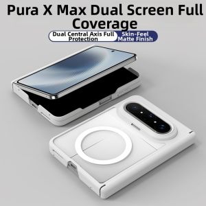 MANJITU | Ultra-thin Foldable Screen Protective Case With Magnetic Suction For Mate X Max Leather Feel