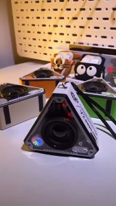 ลำโพงบลูทูธ V2 เชื่อมต่อได้ 2 ตัว ขนาดเล็ก พกพาสะดวก ซับวูฟเฟอร์ไร้สาย ใช้งานกลางแจ้ง