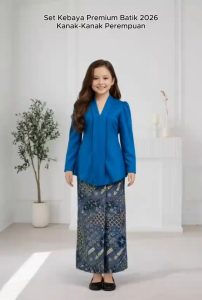 Set Kebaya Premium Batik Kanak-Kanak Perempuan 2026
