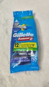 Gillette Sensor 2 Pivot Razors with Lubrastrip 12 Disposable Razors