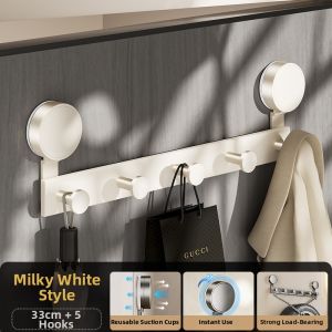 Suction No-Drill Hook Strong Load-bearing Door Back Adhesive Hanger