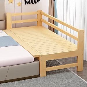 Children Toddler Bed With Guardrails Single Bed