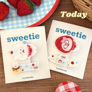 Cute Student Supplies Cartoon Acrylic Duckbill Hair Clips Girls Creative Hair Accessories Fresh Side Bangs Hair Grips