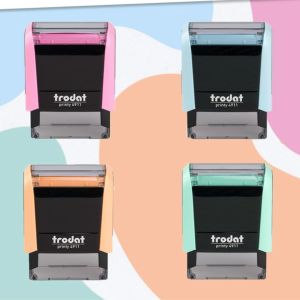 TRODAT SELF INK STAMP PASTEL / RUBBER STAMP / COP NAMA / COP JAWATAN / ORIGINAL TRODAT COP / COMPANY STAMP