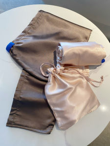 Mũ Khô Tóc Bằng Lụa Satin Kháng Khuẩn Thấm Hút Nhanh Hai Lớp Nâng Cấp Cho Tóc Dài Dùng Sau Khi Tắm