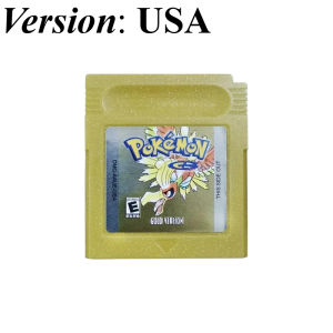 Bandai | Pokemon GBC Game Cartridge 7 Styles Red Blue Green Yellow Gold Silver Crystal for Color GBA SP Retro Video Game Collection Gift