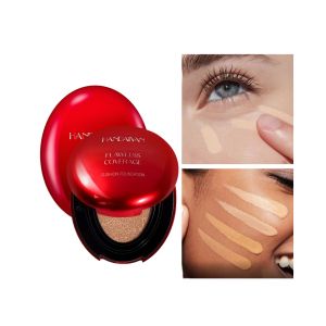 Long Wear Air Cushion Foundation Natural Finish คอนซีลเลอร์ไวท์เทนนิ่งน้ํามันฟรีแต่งหน้าสําหรับผู้หญิงน้ําหนักเบา Cover