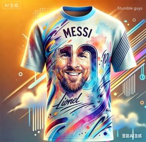 Potdemiel | Mens Summer Messi Graphic T-shirt Classic Football Sports Short Sleeve Tops Kids Boys Casual Jersey Tees Workout Street