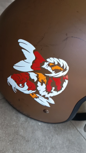 Stiker Ikan Koi Hoki Decal Vinyl Stiker Keberuntungan