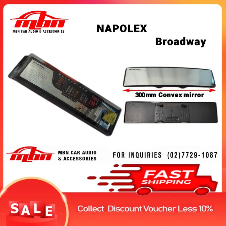 Clear Lens 300mm Broadway Rear View Mirror 300mm Chrome Plating Rear View Mirror Available