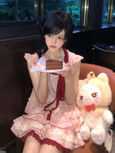 CHANGTONG | Sweet Two-Piece Womens Dress Set Age-Defying Whole Outfit Gentle Style Cotton Short Sleeve Round Neck Pullover For Summer