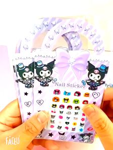 5ชิ้น DIY Sanrio Kuromi Melody Cinnamoroll ยูนิคอร์นสติกเกอร์ติดเล็บ2ใน1งานฝีมือศิลปะการ์ตูนตกแต่งของขวัญวันเกิดเด็กผู้หญิงที่สร้างสรรค์ทำด้วยมือสำหรับเด็ก