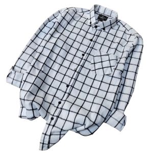 kemeja flanel pria motif kotak-kotak lengan panjang bahan flanel premium