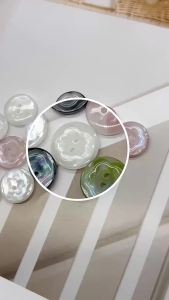 10-Pack Whimsical Flower Face Buttons - Colorful 2-Hole Blossom Design for Shirts Cardigans & Sweaters