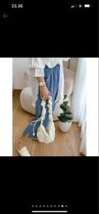 ANKLE SLIT PANTS CELANA WANITA JUMBO CRINKLE AIRFLOW