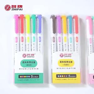 Bộ 5 Bút Đánh Dấu Huỳnh Quang Hai Đầu Màu Sắc Nhật Bản Dễ Thương Pastel Nghệ Thuật Vẽ Bút Đánh Dấu Văn Phòng Phẩm