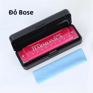 1 Bộ Harmonica 10 Lỗ 20 Âm Có Hộp Đựng Màu Sắc Chuyên Nghiệp C Tone Harmonicas Dành Cho Người Mới Bắt Đầu Quà Tặng Giáng Sinh
