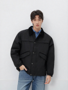 Semir | Warm Autumn Mens Cotton Velvet Field Jacket Outdoor Casual