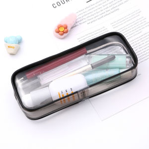 Transparent Pencil Case Simple Stationery Bag Student Storage Exam Special Lead Pencil Bag Back-To-School Gift Printing