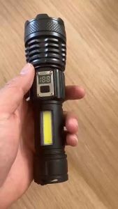 Perimom รับประกัน 10 ปี ไฟฉายแรงสูง แท้ 9.0 ไฟสว่างแรง ไฟฉายชาร์จได ของแท้ กันน้ำไฟฉาย ไฟฉายแรงสูงไกล LED ที่มีประสิทธิภาพ 80000LM XHP360 คุณภาพไฟฉาย ไฟทำงานยุทธวิธี เพื่อให้คุณทำงานได้ง่ายขึ้น