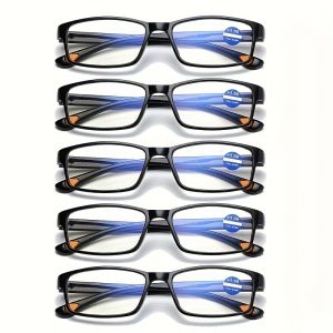 BMAD | 5 Piece Automatic Focusing TR90 Full Frame Presbyopia Glasses with Anti Blue Light An Ideal Gift for The Elderly Men and Women