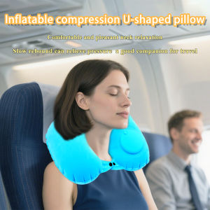 Inflatable Portable Neck Pillow U-shaped Pillow That Can Be Stored And Self Filled Suitable For Outdoor Travel Business Trips