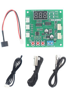 Fan Temperature Control Speed Controller Two-Way Four-Wire PWM Fan 12v24v48v Temperature Speed Display Stop Alarm