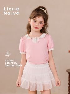 Little Naive | Doll Collar Cool Feeling Girls Polo Shirt