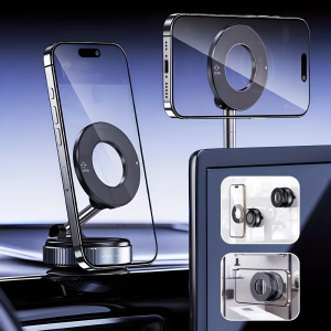 Vacuum Magnetic Universal Holder Magsafe Suction Cup Phone Holder 360 ° Adjustable Magnetic Phone Holder Foldable Pocket Size