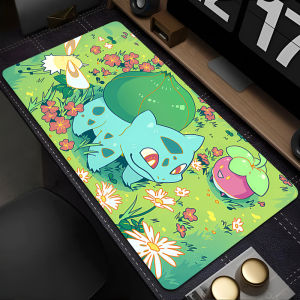 Bandai | Mouse Pad Pokemon Bulbasaur 90x40cm Anime Gaming Accessories Mousepad xxl Completo Computer Keyboard Pad Carpet Desk Mat Varmilo