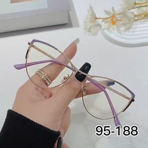 ชุดแว่นตาป้องกันรังสีโลหะ เป็นพิเศษแฟชั่น สำหรับ ทั้งหญิง และ ชาย มีเอกลักษณ์แว่นตาแมว