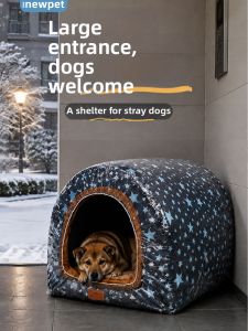 New Pet | Outdoor Winter Insulated Closed Design Large Dog Pet Tent