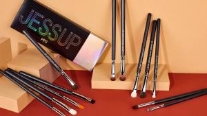 Jessup | Jessup Eyeshadow Brush Set Pro Eye Makeup Brushes Set Black Premium Synthetic Eye Shading Concealer Blending Brush T339