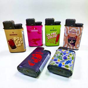 Bật Lửa Ronson Djeep - Đít Có Bơm Ga - Giao Hình Ngẫu Nhiên