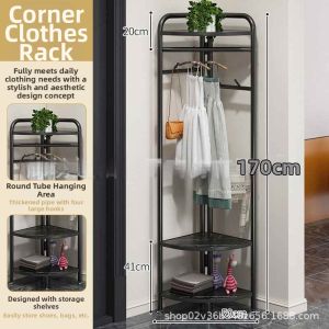 TENGYAGAO | Corner Multi-function Easy-install Lightweight Luxury Coat Rack