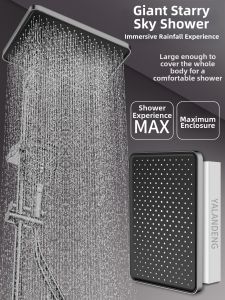 YALANDENG | Easy-Install Copper Full-Bodied Shower Set