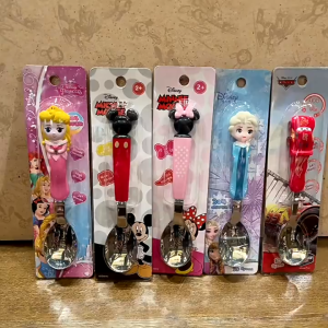 Disney Spoon for Kids Children Toddlers Cartoon Stainless Steel Spoon