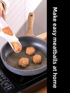 New Plastic Kitchen Meatball Maker Home Use round Meatballs Scoop Spoon Gadget Geometric Shape DIY Mold Tool for Cooking