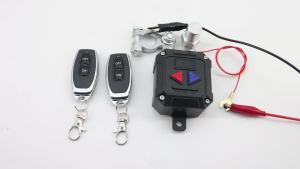 RYSJM | Auto Battery Master Switch with Remote Switch 12V 24V Remote Battery Disconnect Switch with Led Voltage Display Automatic