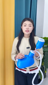 Undineu รุ่นใหม่ โถปัสสาวะ(โถปัสสาวะ + สายสวน)2000ml ความจุสูง บ้าน การดูแล ปัสสาวะ กระถาง เหมาะสำหรับผู้ชาย / หญิง