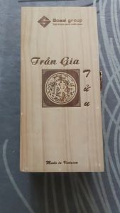 Hộp đóng gói chai Rượu bằng gỗ thông Có Tay Cầm Làm Quà Tặng