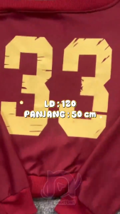 Atasan Sweater 33 Cropped Top / Sweater cetak digital Amerika / atasan bungkuk untuk wanita / sweater pendek longgar bahan adem