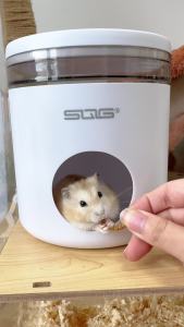Hamster Cooling House Hideaway Nest Hamster Air Conditioning Room Carrying a granary Stainless Steel Free Ice Pack Refrigeration