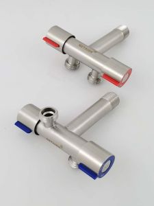 Van Ngã Ba Bằng Thép Không Gỉ 304 Van Ngã Ba Góc Mở Rộng Van Nước Nóng Lạnh Cho Bồn Rửa Van Nước Nóng Điện Van Ngã Ba Một Vào Hai Ra