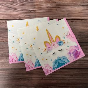 20pcs 33*33cm 2-ply Unicorn-themed Napkins Table Ambiance Decor DIY Decoupage Paper