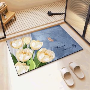 Environmentally friendly materials New Minimalist Super Absorbent Quick Dry Diatomite Floor Mat Carpet Kitchen Toilet Bathroom Non-Slip Pad 50*80cm