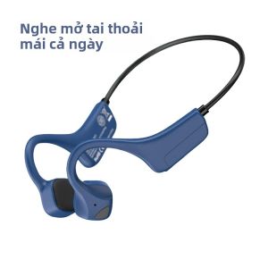 Tai Nghe Bluetooth Không Dây Dẫn Truyền Xương Bằng Titan Tai Nghe Nhét Tai Chống Nước Nhẹ IPX7 Có Tích Hợp Mic Để Chạy Bộ Và Đi Bộ Đường Dài