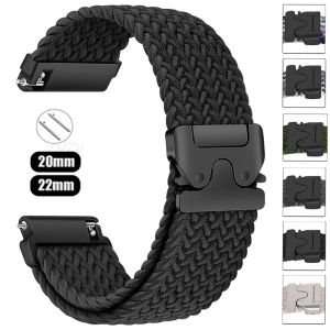 20mm 22mm Band for Amazfit balance 2 Strap GTR/GTS 2/3/4 mini Nylon Braided bracelet correa for Amazfit Active 2/bip 6 5 3 Bands